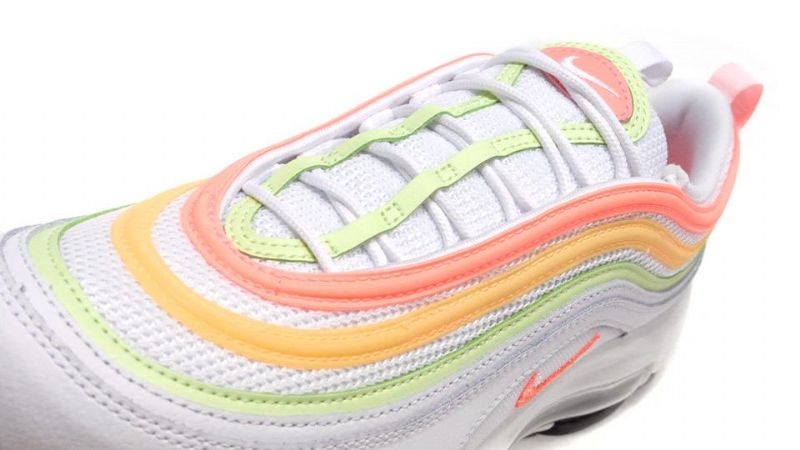 Nike Air Max 97 Essential Női Futó Fehér / Atomos Rózsaszín-dinnye Árnyalat-alig Volt-fekete