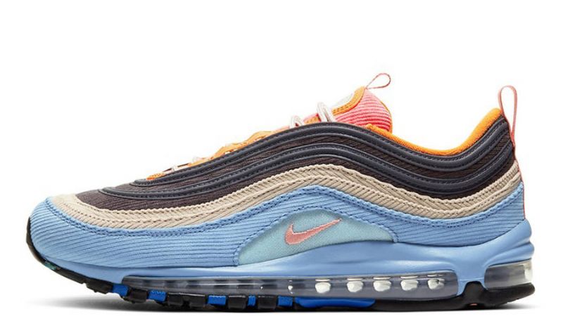 Nike Air Max 97 Férfi / Női Futás Világoskék / Rózsaszín / Barna-homok