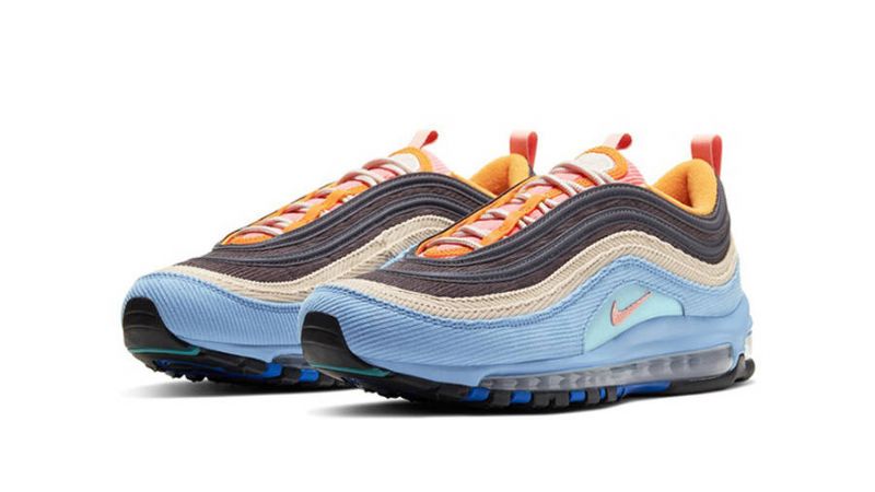 Nike Air Max 97 Férfi / Női Futás Világoskék / Rózsaszín / Barna-homok