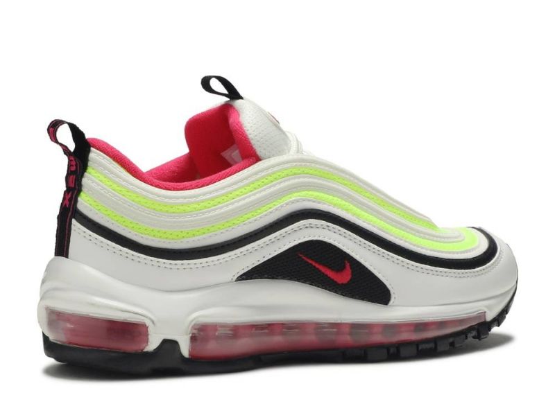 Nike Air Max 97 Férfi / Női Futó Fehér / Rush Rózsaszín-fekete-volt