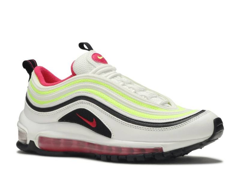 Nike Air Max 97 Férfi / Női Futó Fehér / Rush Rózsaszín-fekete-volt