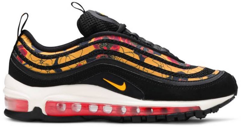 Nike Air Max 97 Férfi / Női Futó Fekete / Egyetemi Arany Vitorla