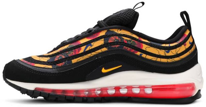 Nike Air Max 97 Férfi / Női Futó Fekete / Egyetemi Arany Vitorla