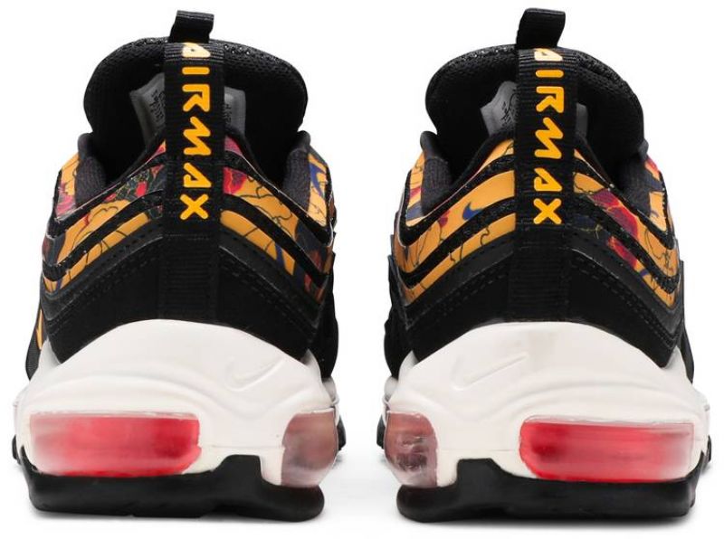 Nike Air Max 97 Férfi / Női Futó Fekete / Egyetemi Arany Vitorla