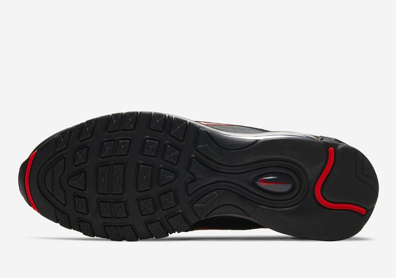 Nike Air Max 97 Férfi / Női Futó Fekete / Egyetemi Piros / Sötét / Füstös Szürke