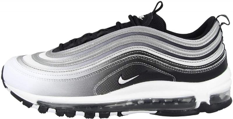 Nike Air Max 97 Férfi / Női Futó Fekete / Fekete-tükröző Ezüst-fehér