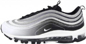 Nike Air Max 97 Férfi / Női Futó Fekete / Fekete-tükröző Ezüst-fehér