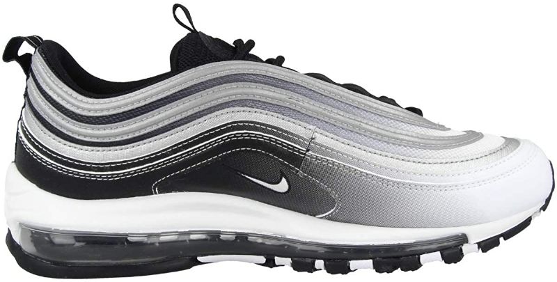 Nike Air Max 97 Férfi / Női Futó Fekete / Fekete-tükröző Ezüst-fehér