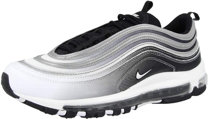 Nike Air Max 97 Férfi / Női Futó Fekete / Fekete-tükröző Ezüst-fehér