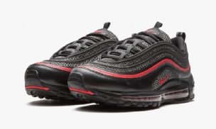 Nike Air Max 97 Férfi / Női Futó Fekete / Metál Ezüst / Egyetemi Piros