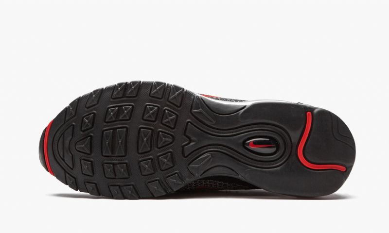 Nike Air Max 97 Férfi / Női Futó Fekete / Metál Ezüst / Egyetemi Piros