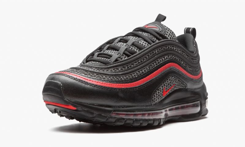 Nike Air Max 97 Férfi / Női Futó Fekete / Metál Ezüst / Egyetemi Piros