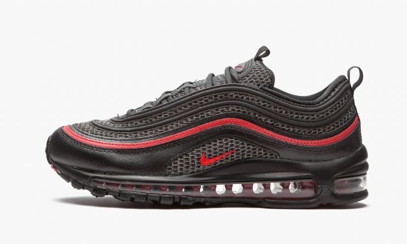 Nike Air Max 97 Férfi / Női Futó Fekete / Metál Ezüst / Egyetemi Piros