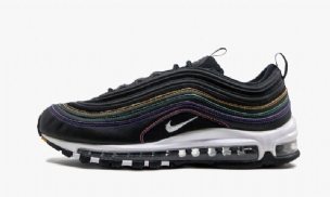 Nike Air Max 97 Férfi / Női Futó Fekete / Psychic Lila-university Gold-fehér