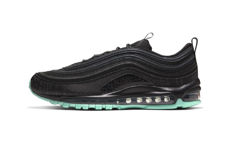 Nike Air Max 97 Férfi / Női Futó Fekete / Zöld Glow /