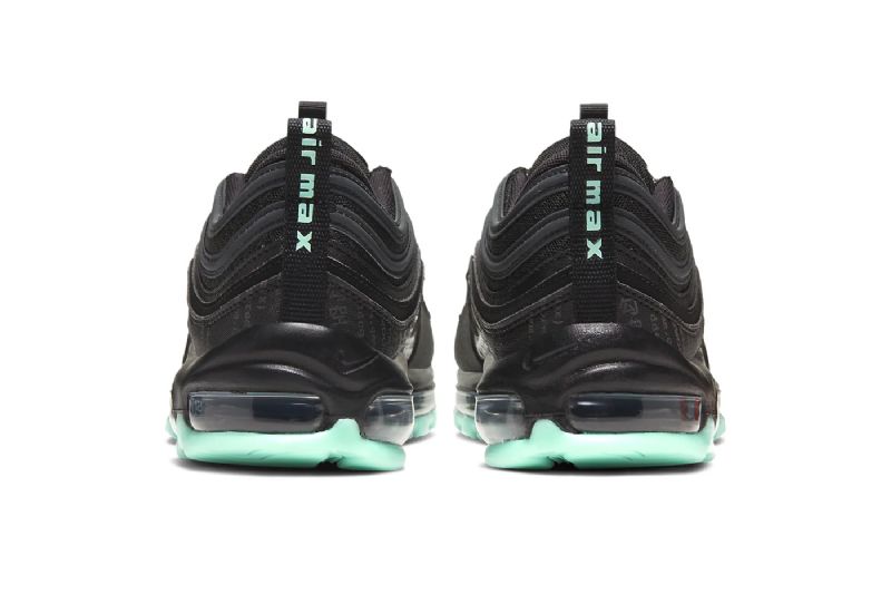 Nike Air Max 97 Férfi / Női Futó Fekete / Zöld Glow /