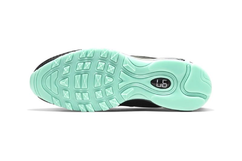 Nike Air Max 97 Férfi / Női Futó Fekete / Zöld Glow /