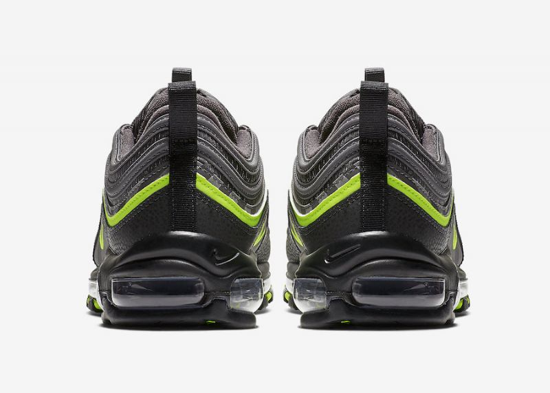 Nike Air Max 97 Férfi / Női Futó Mennydörgés Szürke / Lime Blast-fekete