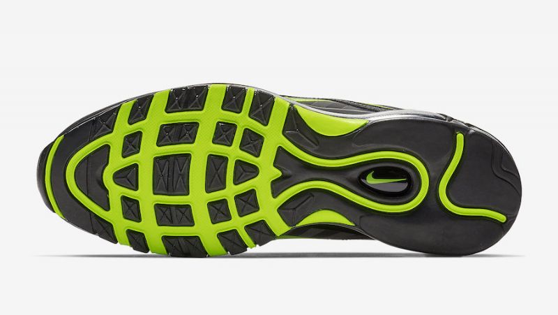 Nike Air Max 97 Férfi / Női Futó Mennydörgés Szürke / Lime Blast-fekete