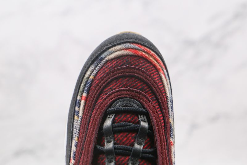 Nike Air Max 97 Férfi/női Futóbor Vörös Fekete Oliva