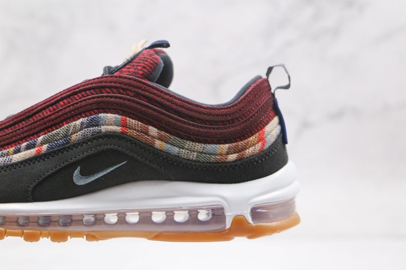 Nike Air Max 97 Férfi/női Futóbor Vörös Fekete Oliva