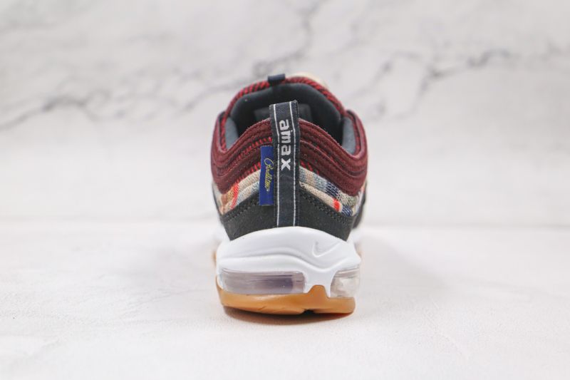 Nike Air Max 97 Férfi/női Futóbor Vörös Fekete Oliva
