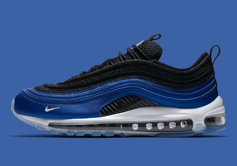 Nike Air Max 97 Férfi / Női Futójáték Királyi / Fehér-fekete