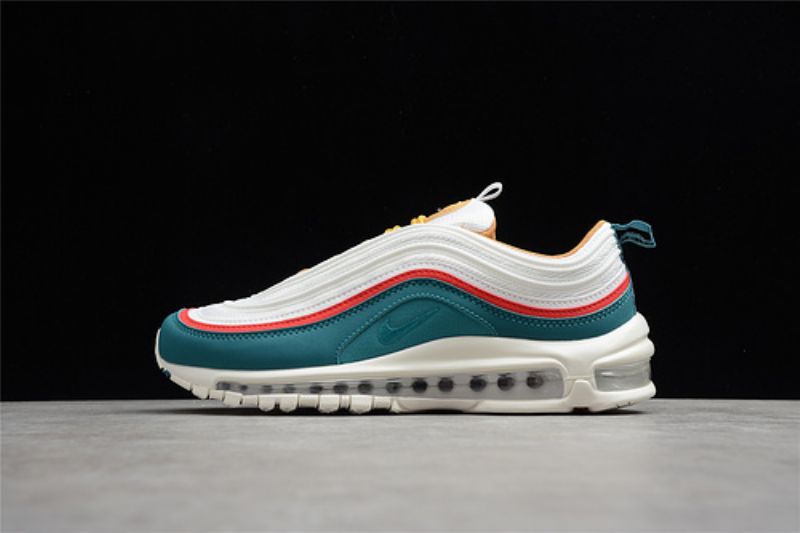 Nike Air Max 97 Férfi / Női Futókrém Fehér / Zöld-fire Piros
