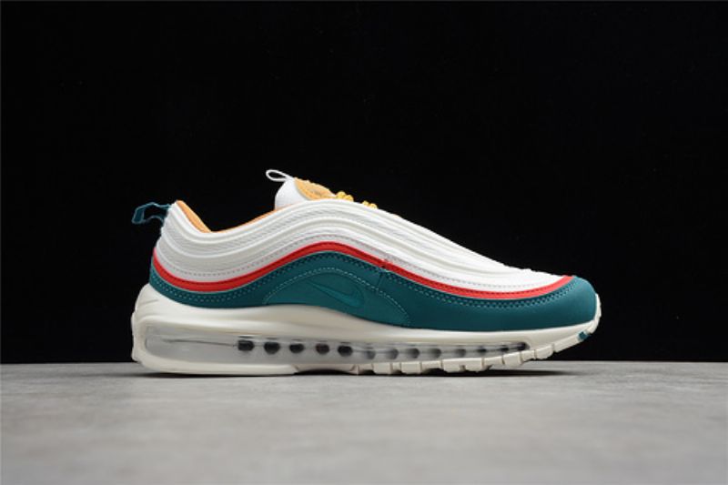 Nike Air Max 97 Férfi / Női Futókrém Fehér / Zöld-fire Piros
