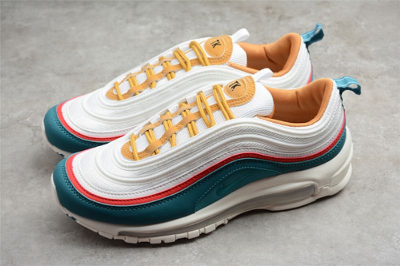 Nike Air Max 97 Férfi / Női Futókrém Fehér / Zöld-fire Piros