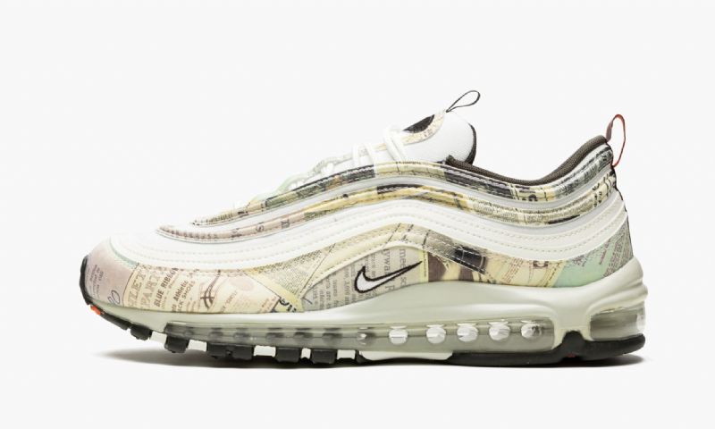 Nike Air Max 97 Férfi / Női Futóvitorla / Fekete / Csapat Narancs / Fehér