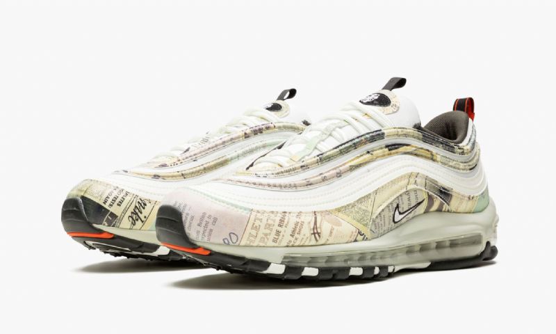 Nike Air Max 97 Férfi / Női Futóvitorla / Fekete / Csapat Narancs / Fehér