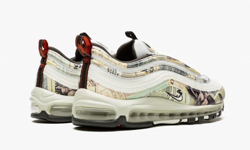 Nike Air Max 97 Férfi / Női Futóvitorla / Fekete / Csapat Narancs / Fehér