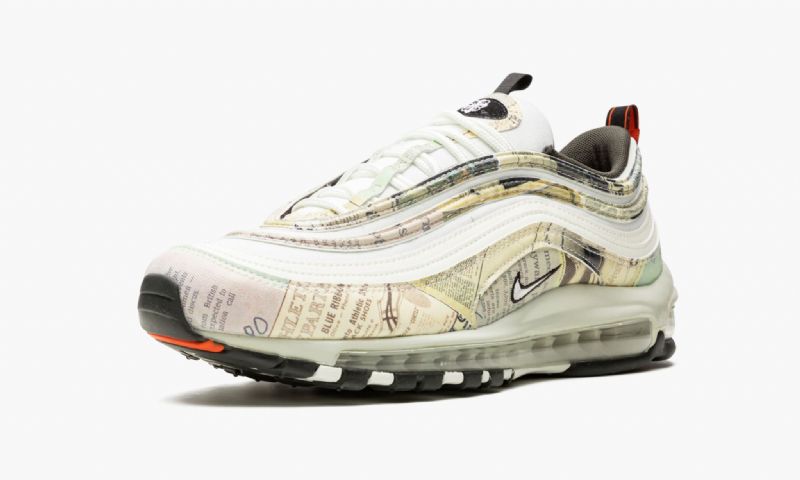 Nike Air Max 97 Férfi / Női Futóvitorla / Fekete / Csapat Narancs / Fehér