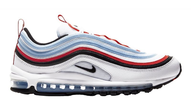 Nike Air Max 97 Férfi Running Fehér / Egyetem Vörös / Psychic Kék