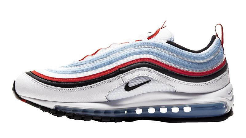 Nike Air Max 97 Férfi Running Fehér / Egyetem Vörös / Psychic Kék