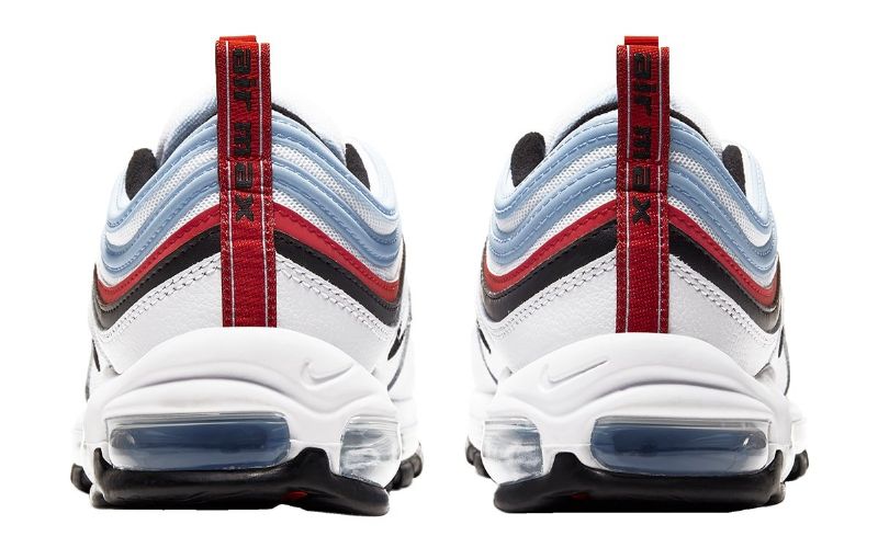 Nike Air Max 97 Férfi Running Fehér / Egyetem Vörös / Psychic Kék