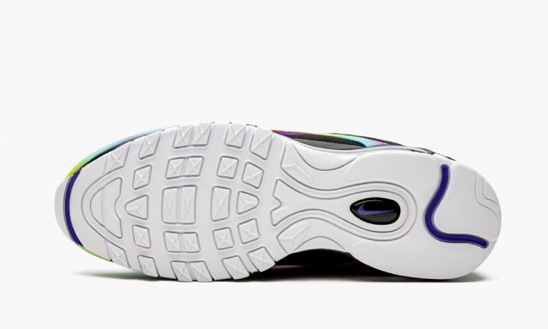 Nike Air Max 97 Golf Férfi / Női Futó Fekete / Psychic Lila-fehér