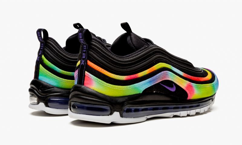 Nike Air Max 97 Golf Férfi / Női Futó Fekete / Psychic Lila-fehér