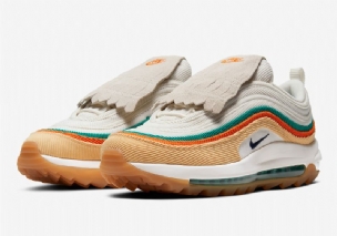 Nike Air Max 97 Golf Férfi / Női Futó Sky Gold / Narancs / Zöld