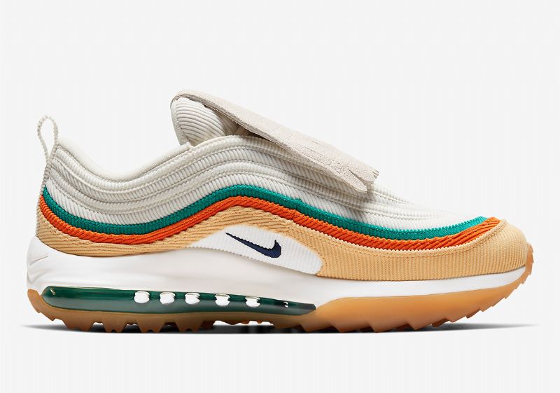 Nike Air Max 97 Golf Férfi / Női Futó Sky Gold / Narancs / Zöld