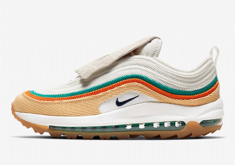 Nike Air Max 97 Golf Férfi / Női Futó Sky Gold / Narancs / Zöld
