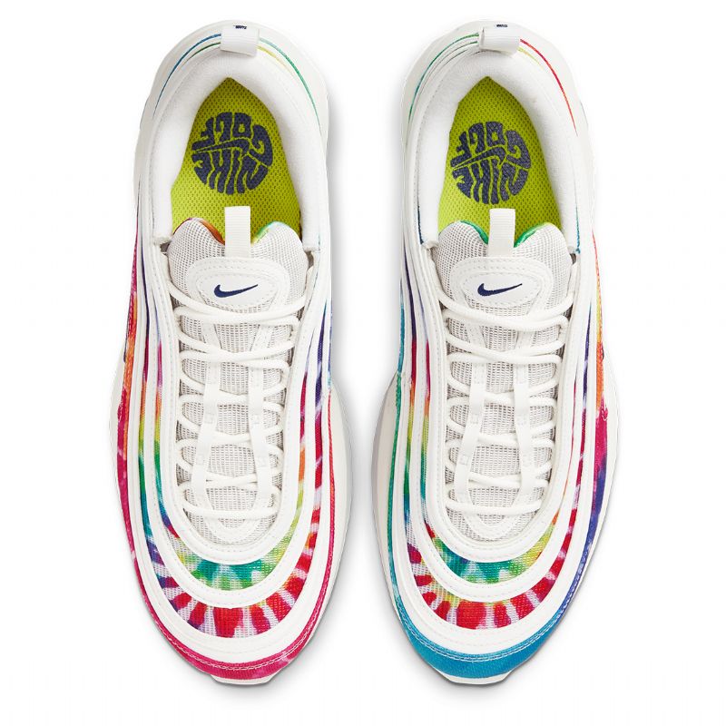 Nike Air Max 97 Golf Férfi / Női Futócsúcs Fehér / Citromméreg / Indigó Köd / Mély Királykék