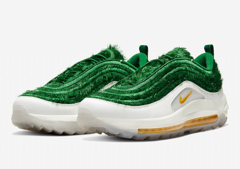 Nike Air Max 97 Golf Férfi / Női Running Summit Fehér / Fű / Metallic Ezüst / Speed Sárga