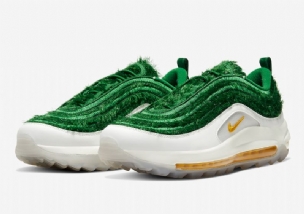Nike Air Max 97 Golf Férfi / Női Running Summit Fehér / Fű / Metallic Ezüst / Speed Sárga