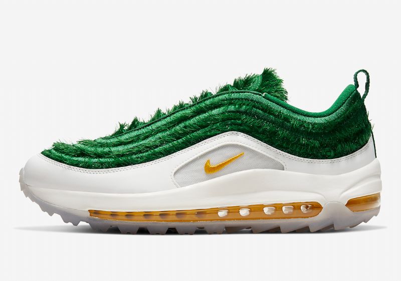 Nike Air Max 97 Golf Férfi / Női Running Summit Fehér / Fű / Metallic Ezüst / Speed Sárga