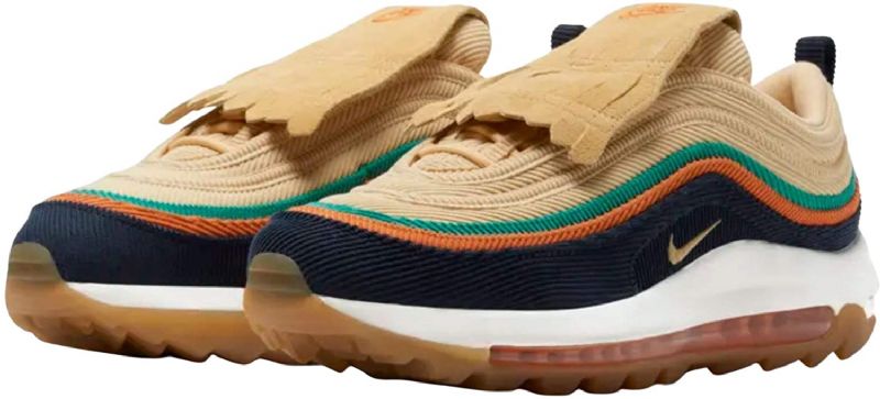 Nike Air Max 97 Golf Nrg Marathon Férfi / Női Futó Obszidián / Égi Arany-tengeri Csillag-neptunuszszürke