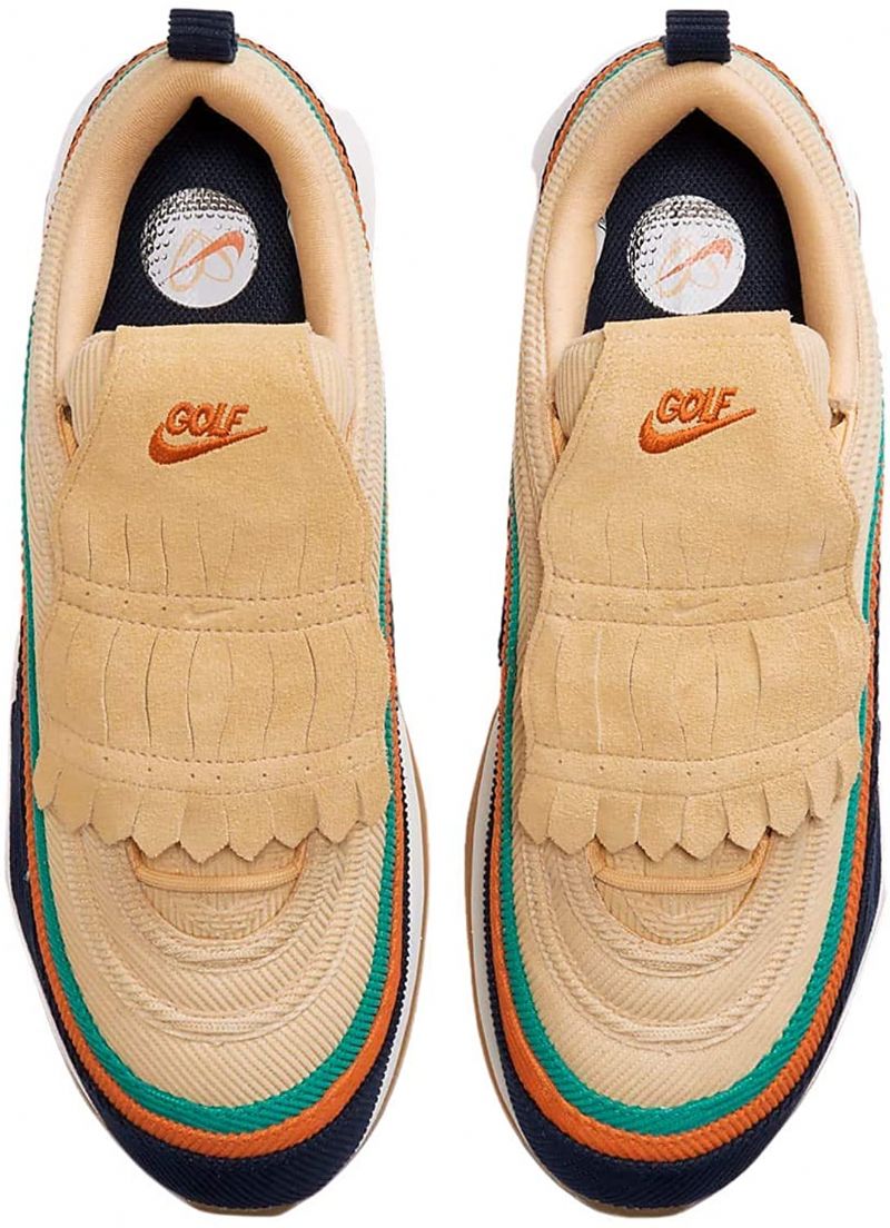 Nike Air Max 97 Golf Nrg Marathon Férfi / Női Futó Obszidián / Égi Arany-tengeri Csillag-neptunuszszürke
