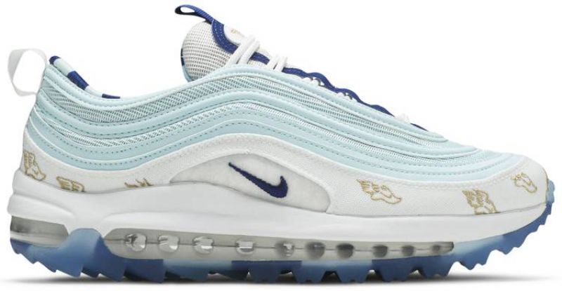 Nike Air Max 97 Golf Wing It Férfi / Női Futó Fehér / Jégkék / Druice / Arany