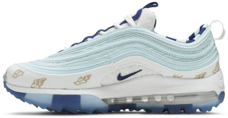 Nike Air Max 97 Golf Wing It Férfi / Női Futó Fehér / Jégkék / Druice / Arany
